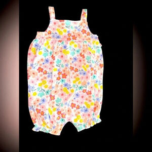 Carter's Multi Floral Cotton Romper 18m